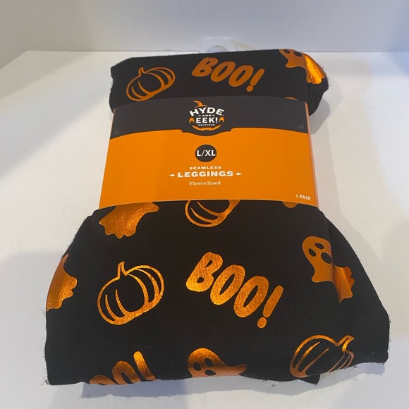 Bundle of Halloween Seamless Leggings + Flip Sequins Slipper Socks Large/XL NWT - Picture 2 of 6